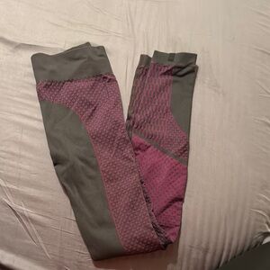 Lululemon Gray and Pink Leggings